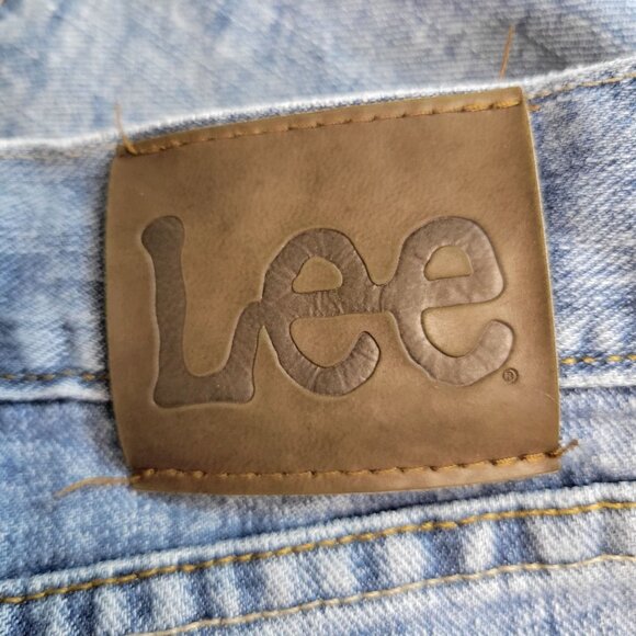 Lee Mens Regular Fit Jeans Size 40x29 Light Wash Denim - Picture 6 of 8